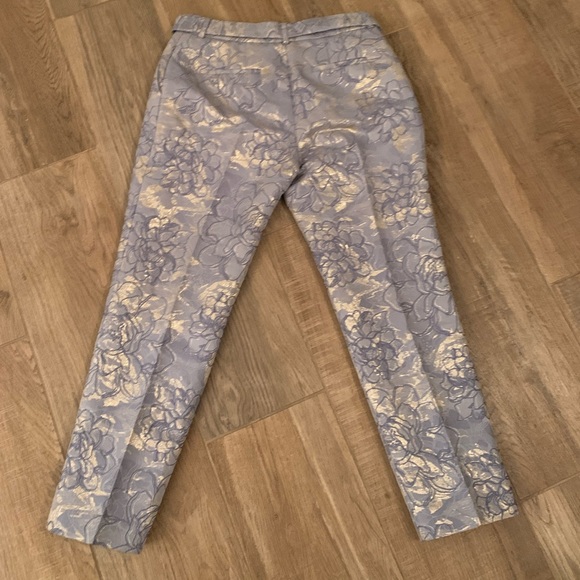 Tahari ASL Women's Metallic Jacquard Slim Pants in size petite 0 - Picture 11 of 15